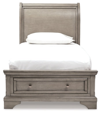 Lettner Queen Sleigh Bed with 2 Storage Drawers