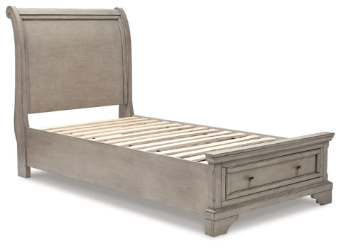 Lettner Queen Sleigh Bed with 2 Storage Drawers