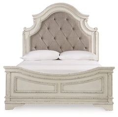 Realyn Queen Upholstered Panel Bed