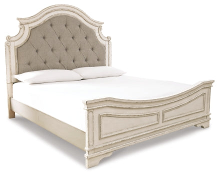 Realyn Queen Upholstered Panel Bed