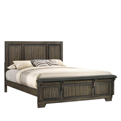 ASHLAND 6/6-6/0 EK/WK FOOTBOARD & SLATS-RUSTIC BROWN