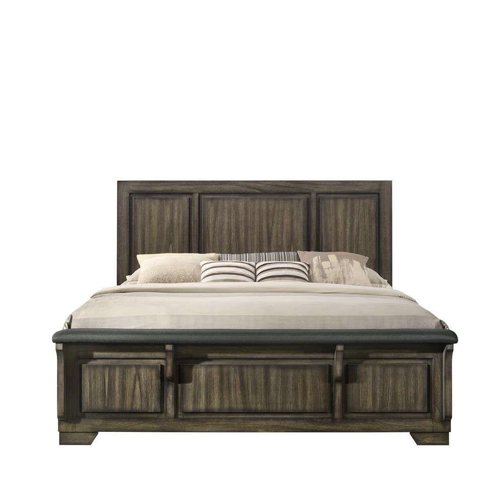 ASHLAND 6/6-6/0 EK/WK FOOTBOARD & SLATS-RUSTIC BROWN