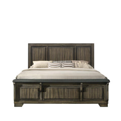 ASHLAND 5/0 Q FOOTBOARD & SLATS-RUSTIC BROWN