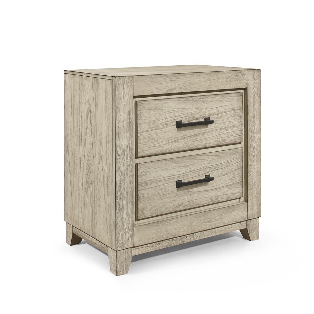 ASHLAND NIGHTSTAND-RUSTIC WHITE