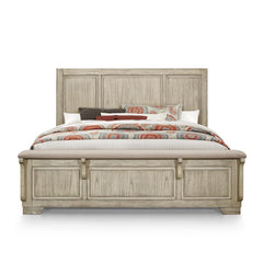 ASHLAND 6/6-6/0 EK/WK HEADBOARD-RUSTIC WHITE