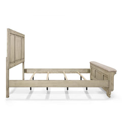 ASHLAND 6/6-6/0 EK/WK HEADBOARD-RUSTIC WHITE