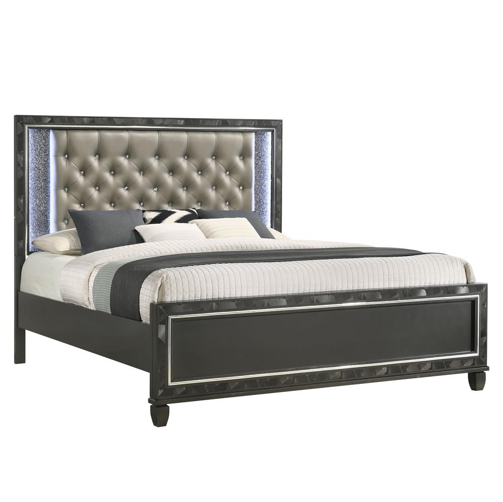 RADIANCE 6/6-6/0 K HEADBOARD-BLACK PEARL