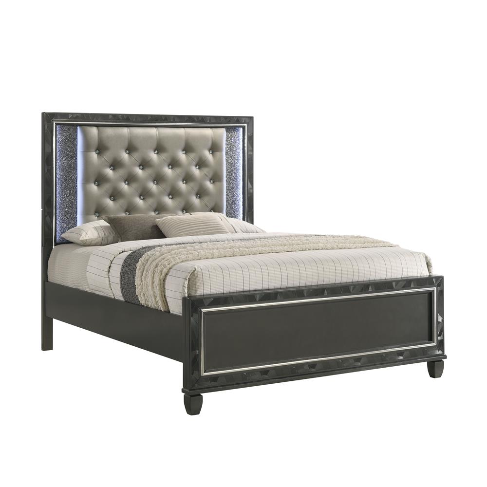 RADIANCE 5/0 Q HEADBOARD-BLACK PEARL