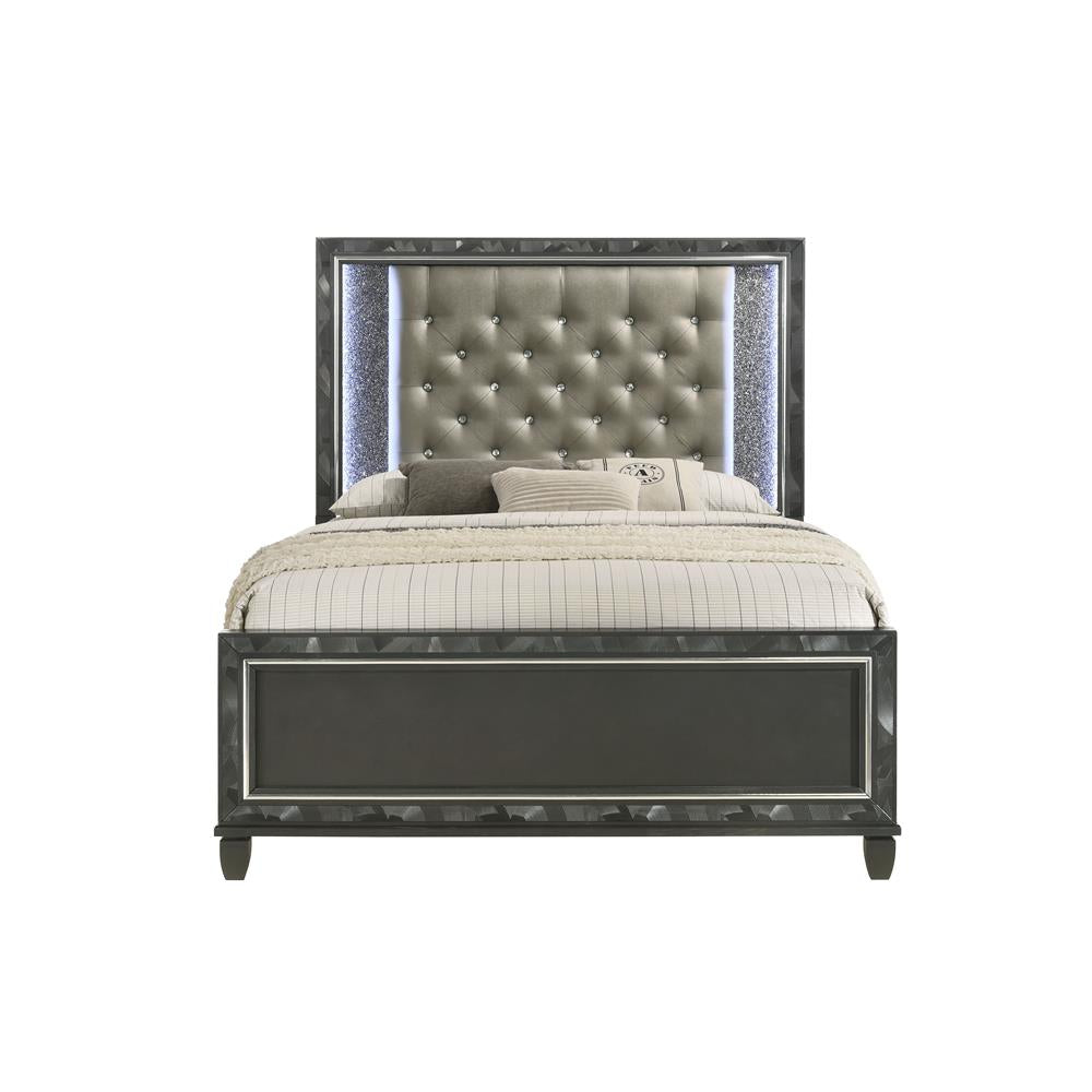 RADIANCE 5/0 Q HEADBOARD-BLACK PEARL