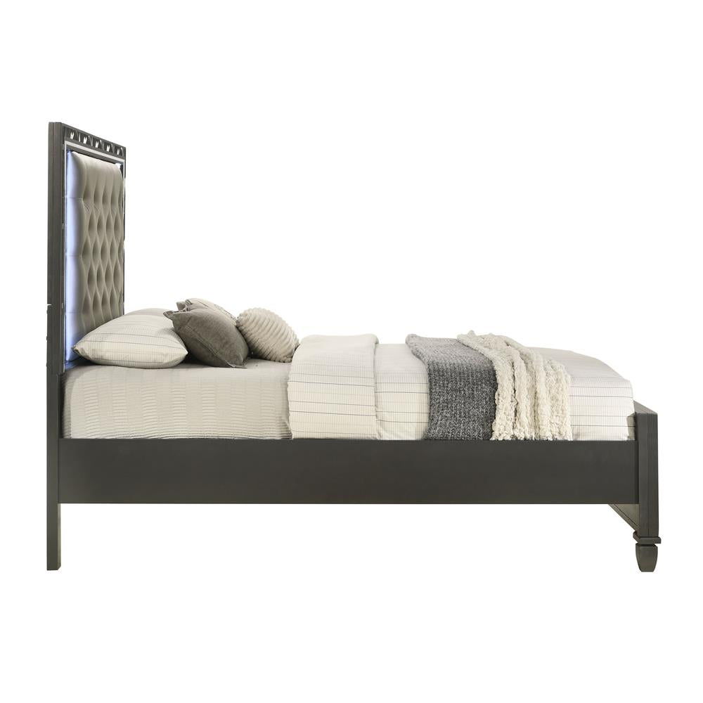 RADIANCE 5/0 Q HEADBOARD-BLACK PEARL