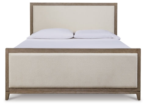 Chrestner California King Upholstered Panel Bed