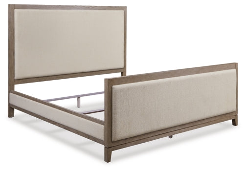 Chrestner California King Upholstered Panel Bed