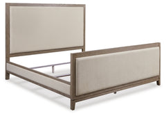 Chrestner California King Upholstered Panel Bed