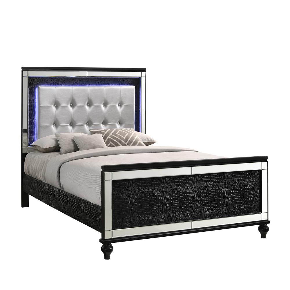 VALENTINO 4/6 F HEADBOARD - BLACK