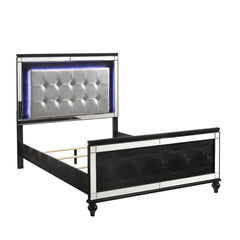 VALENTINO 4/6 F HEADBOARD - BLACK