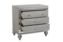 VALENTINO NIGHTSTAND-SILVER