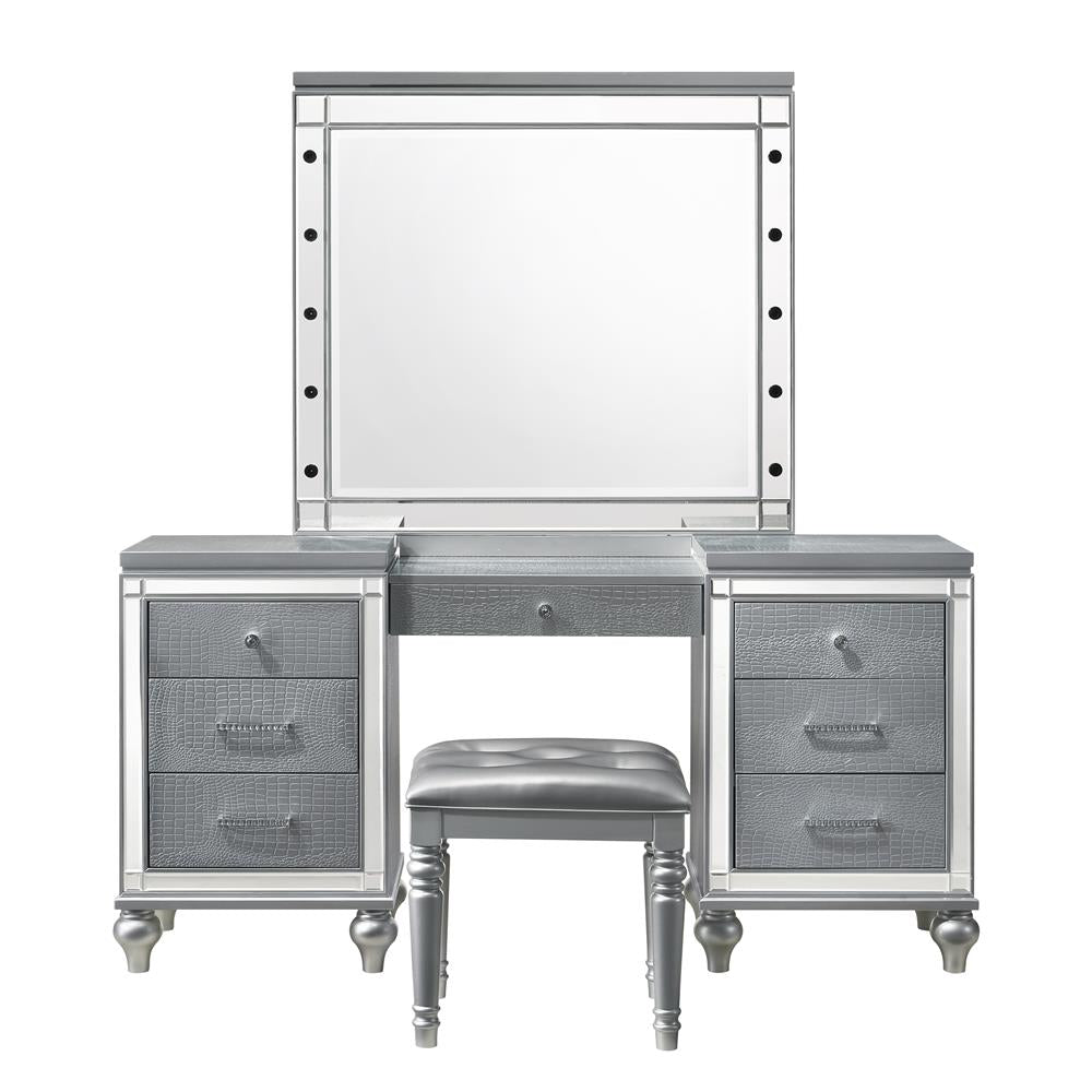 VALENTINO VANITY TABLE-SILVER