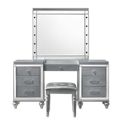 VALENTINO VANITY TABLE-SILVER