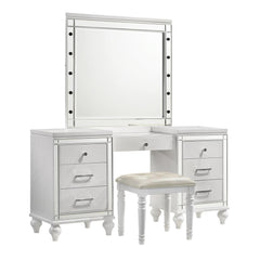 VALENTINO VANITY TABLE MIRROR (BULBS NOT INCLUDED)-WHITE