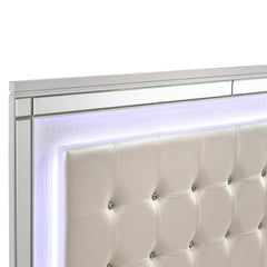 VALENTINO 5/0 Q LIGHTED HEADBOARD-WHITE