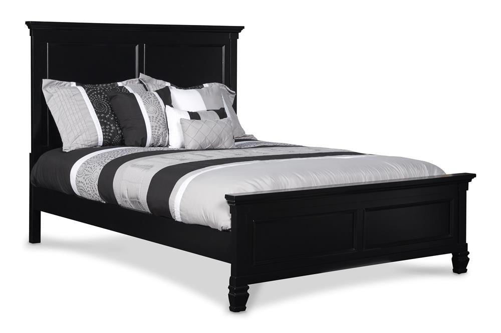 TAMARACK 4/6 FULL HEADBOARD, FOOTBOARD & SLATS- BLACK