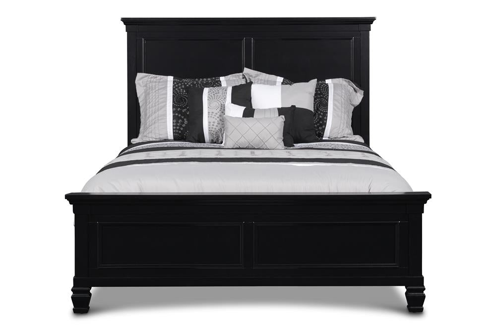 TAMARACK 4/6 FULL HEADBOARD, FOOTBOARD & SLATS- BLACK