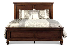 TAMARACK 5/0 QUEEN HEADBOARD, FOOTBOARD & SLATS- BRN CHERRY