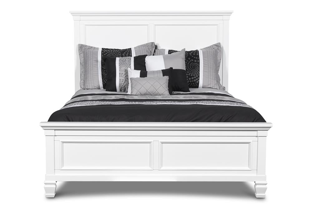 TAMARACK 4/6 F HEADBOARD, FOOTBOARD & SLATS- WHITE