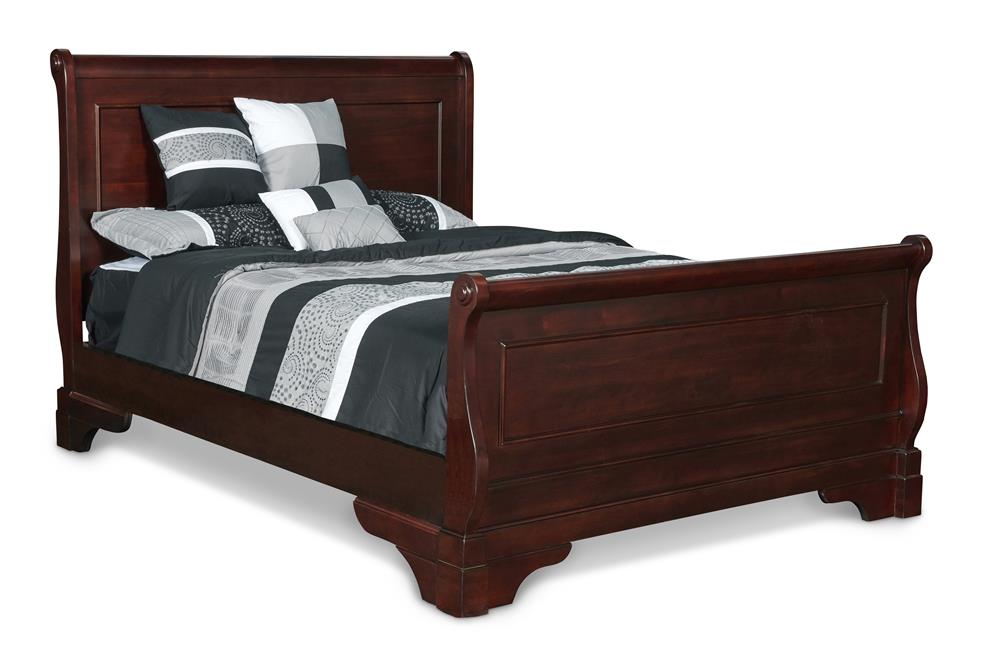 VERSAILLES 5''0" Q SLEIGH HEADBOARD- BORDEAUX