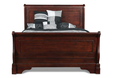 VERSAILLES 5''0" Q SLEIGH HEADBOARD- BORDEAUX