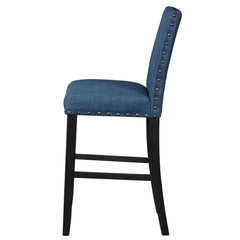 CRISPIN MARINE BLUE  BAR CHAIR- (2 /Ctn)