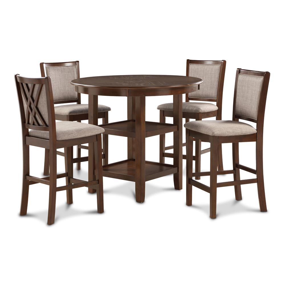 AMY 5 PC COUNTER DINING SET-CHERRY