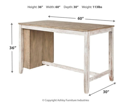 Skempton Counter Height Dining Table and 2 Barstools - PKG001972