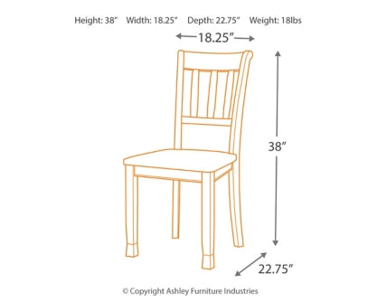 Owingsville Dining Table and 4 Chairs and Bench