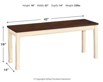 Whitesburg Dining Bench - The Bargain Furniture