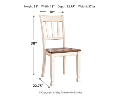 Whitesburg Dining Table and 6 Chairs with Storage