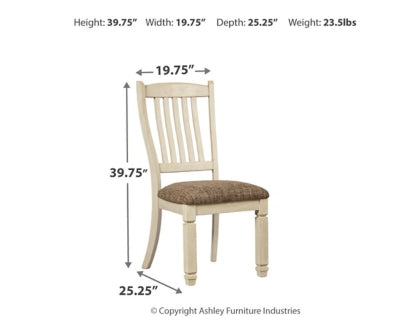 Bolanburg Dining Table and 4 Chairs and Bench