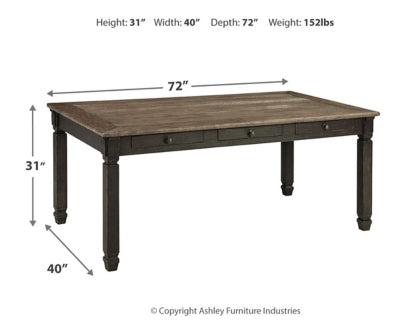 Tyler Creek Dining Table and 4 Chairs and Bench - PKG000400