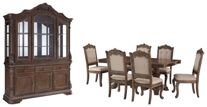 Charmond Dining Table and 6 Chairs with Storage - PKG002290