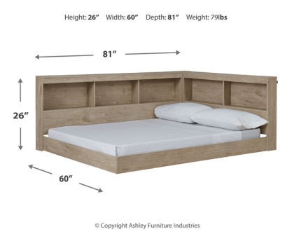 Oliah Twin Bookcase Storage Bed