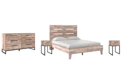 Neilsville Queen Platform Bed with Dresser and 2 Nightstands - PKG009189