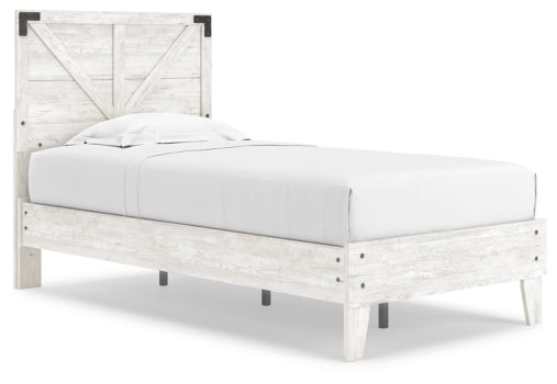 Shawburn Twin Crossbuck Panel Platform Bed