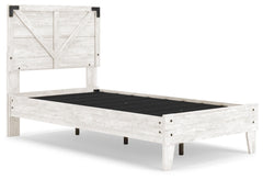 Shawburn Twin Crossbuck Panel Platform Bed