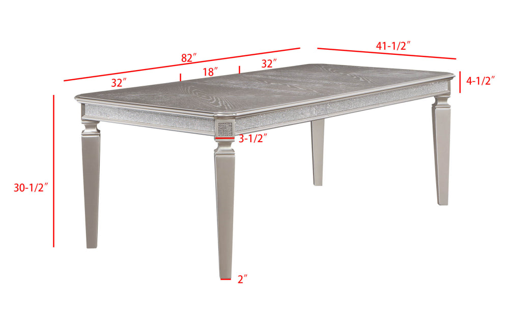 KLINA DINING TABLE (1*18  LEAF)