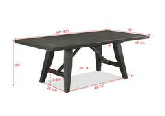 RUFUS DINING TABLE (1*18 LEAF)