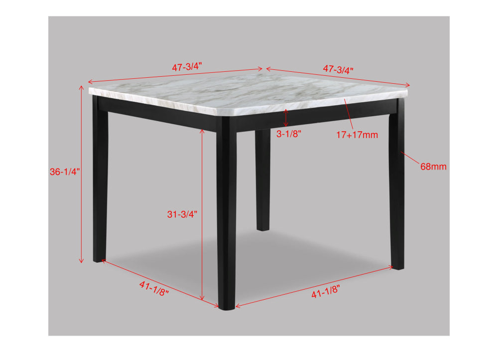 PASCAL COUNTER HT WHITE TOP BLK LEG