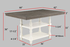 LANGLEY CTR HT TABLE CHALK GREY