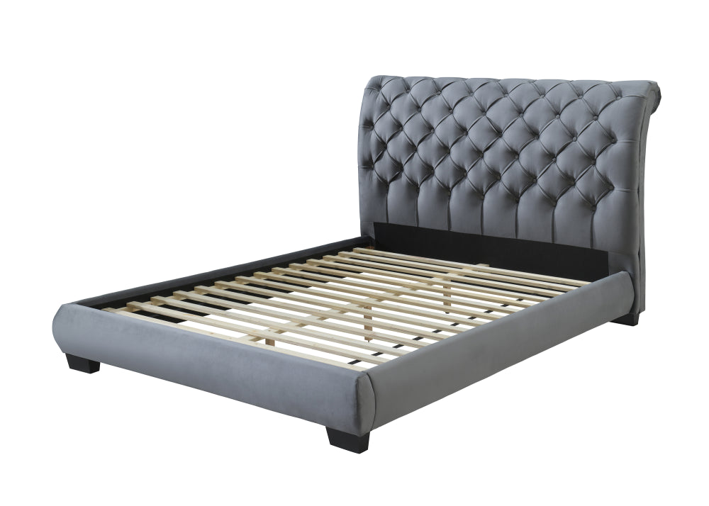 CARLY QUEEN HBFB PLATFORM BED, CARLY /QUEEN RAIL