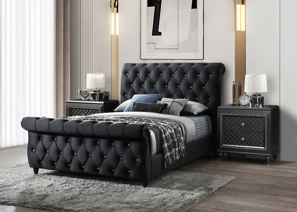 KYRIE QUEEN HEADBOARD, KYRIE QUEEN FOOTBOARD, KYRIE /QUEEN RAIL