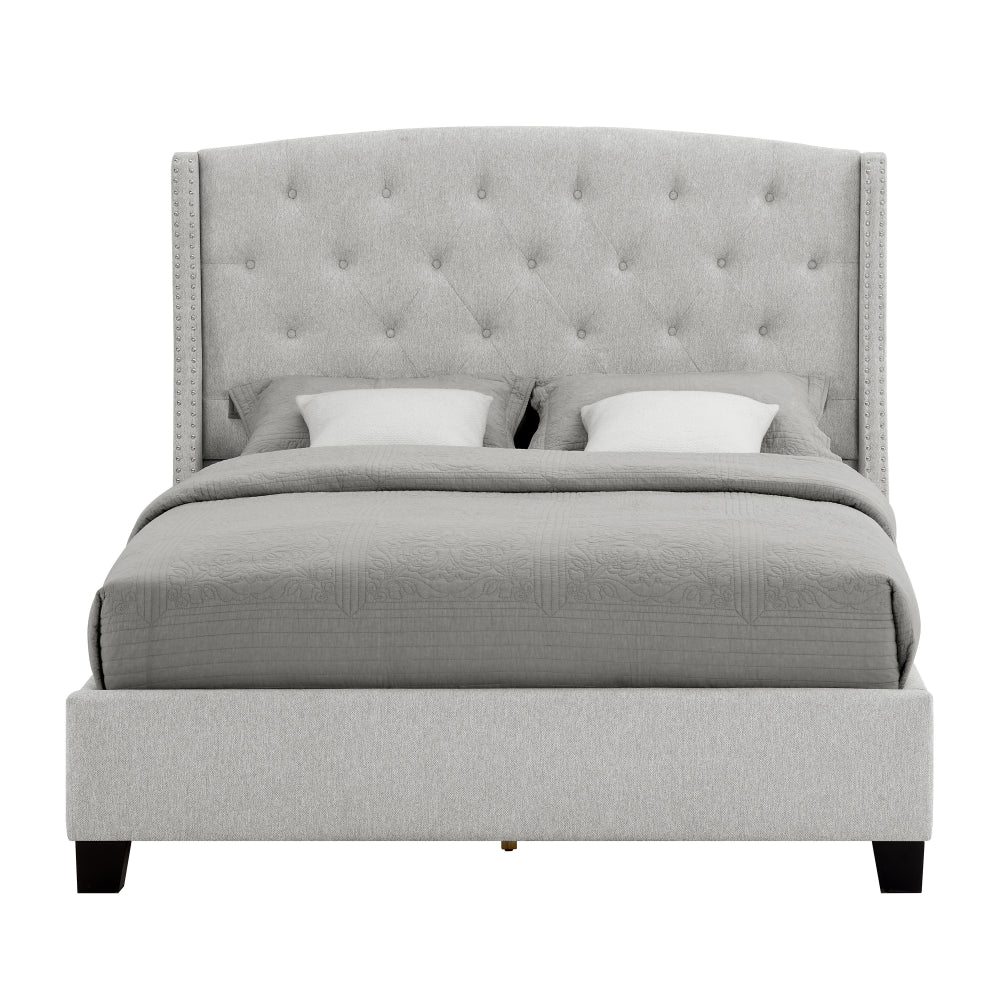 EVA KING HEADBOARD/FOOTBOARD -DOVE, EVA KING/ RAIL -GREY